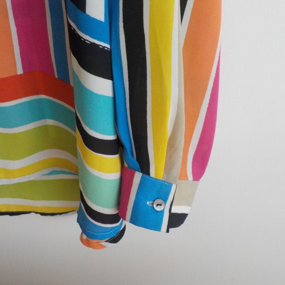 Spense Blouse - Large - Button Down - Multi Color… - image 3